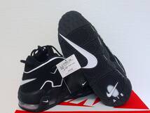 新品未使用 NIKE AIR MORE UPTEMPO ナイキ モアテン ブラック・ホワイト・ブラック BLACK/WHITE/BLACK US8.5 26.5cm 414962-002_画像2