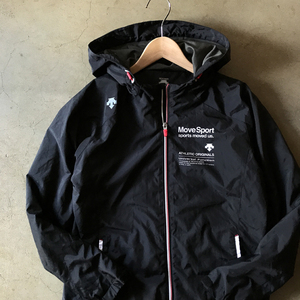 DESCENTE EKS plus THERMO フーデッド ジャケット 黒 レディース M Move Sport デサント スポーツ ランニング