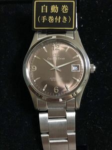 オリエントスター クラシック ブラウン文字盤 21石 PF0L-Q0 自動巻き 希少 後期型 メンズ腕時計 フルセット ニアミント品 デイト