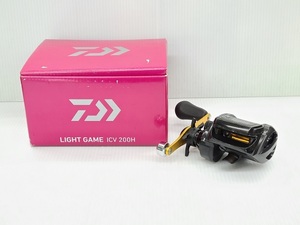 【中古品】 ダイワ Daiwa ベイトリール 17 ライトゲーム ICV 200H ポーチ 箱 あり 〇YR-16794〇