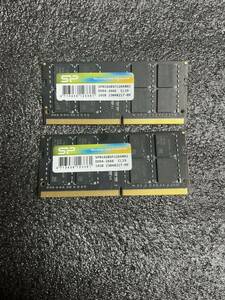 動作品 SP DDR4-2666MHz (PC4-21300) 32GB [16GB×2枚] 即時支払いできる方限定　特価！ノートパソコン用メモリ