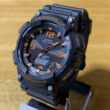 【新品・箱なし】カシオ CASIO 腕時計 メンズ AQ-S810W-8A クォーツ ブラック ダークグレー_画像1