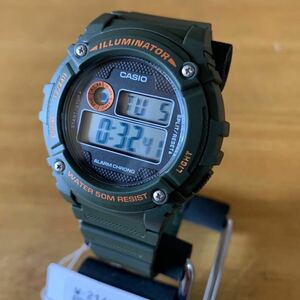 【新品・箱なし】カシオ CASIO スタンダード デジタル メンズ 腕時計 W-216H-3B カーキ