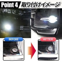 トヨタ フォグランプ ユニット 70系 80系 ヴォクシー ノア エスクァイヤ 耐熱 強化 レンズ H8/H11/H16 HID/LED 互換品_画像5