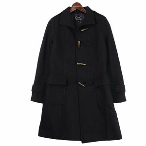 COUP DE CHANCE Coup de Chance autumn winter [ Anne gola.* wool ] toggle . coat Sz.38 lady's black made in Japan E3T02843_B#N