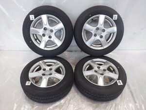 ☆21年製 山あり フィット☆ 4H 100 5.5JJ +45 14インチ ホンダ純正 アルミホイール タイヤ 175/65R14 BRIDGESTONE 4本