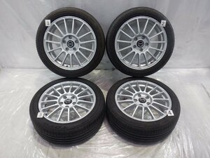 ☆20年製 山あり☆ 5H 114.3 7J +43 17インチ 社外品 RAYS 57MOTORSPORT G07WT アルミホイール タイヤ 205/50ZR17 Toyo 4本