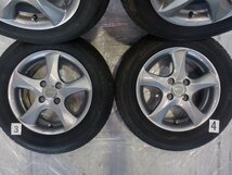 ☆バリ山☆ 4H 100 5.5J +45 14インチ 社外品 BS製 TOPRUN アルミホイール 冬用 スタッドレス タイヤ 185/65R14 BRIDGESTONE 4本_画像4