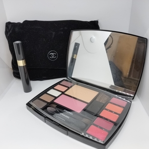 5174★【美品/使用回数少】CHANEL TRAVEL MAKEUP PALETTE シャネル トラベル メイクアップ パレット マスカラ 2種セット