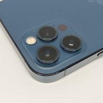 5946★Apple iPhone 12 Pro 256GB パシフィックブルー MGMD3J/A SIMフリー Ver.17.0.2 88% 保護ガラス装着済み 付属品有 水没 ジャンク_画像8