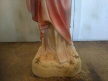 キリスト像　マリア像　聖母　２体セット　アンティーク調　オブジェ　置物　ディスプレイ　インテリア　装飾　樹脂製　_画像4