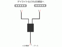 LED コントローラー ストロボ フラッシュ 点滅 ワイヤレス リモコン付 メモリ機能 12V デイライト テープライト フォグランプ/ 148-43 F-2_画像4