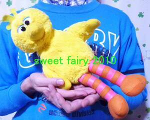  Sesame Street * pretty Big Bird soft toy / 2008 / hand pair . arm entering / pretty / outside fixed form postage 350 jpy!