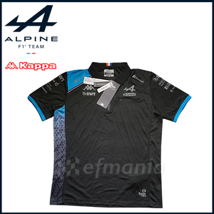 [ not for sale ]2023 BWT alpine F1 team supplied goods polo-shirt L Kappa new goods * gas Lee o navy blue Renault 