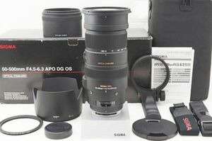 ☆極上美品☆ SIGMA シグマ APO 50-500mm F4.5-6.3 DG OS HSM 元箱 付属品 PENTAX用 ♯23120306