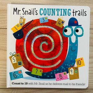 英語絵本　しかけ絵本　数字　counting number snail