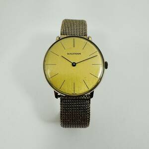 ★70年代 WALTHAM ウォルサム 腕時計 手巻き ゴールド 稼働品 ヴィンテージ