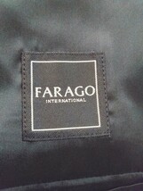 FARAGO スーツ 黒ストライプ BB7 W98_画像4