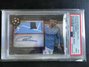 3色パッチ auto 25枚限定 PSA9 2020 museum collection UCL auto jumbo patch ferran torres フェラン トーレス Manchester city Barcelona