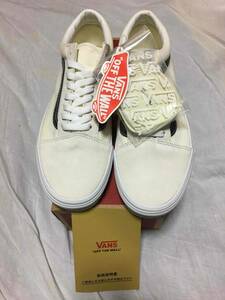 【実質27.5cmのVANS！送料無料！新品未使用！5998円即決！】キャンバス＆スウェード切り替えアッパー！街履定番で大人気クリームホワイト！