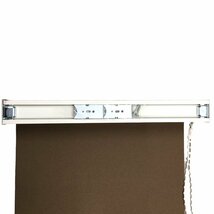 泉店23-2095【美品】TOSO トーソー ロールスクリーン ロールカーテン 約34×105cm ブラウン 茶色 インテリア 窓 遮光 太陽光 日光 無地_画像6