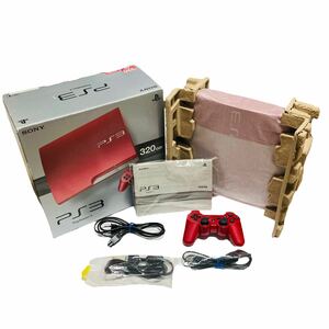 【美品】PS3本体 PlayStation3 320GB スカーレット　レッド CECH-3000BSR