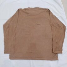 hobo　長袖 Tシャツ　サイズM　ブラウン　シンプル　ホーボー　HB-C3801_画像2