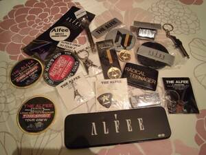 ★ Alfee Alfie Goods Set Rome Tell Limited Badge Badge Bulgeckain Редкая большая масса Toshihiko Takamizawa Rare Rare Rare Rare