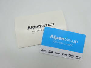 ☆送料無料！！☆ #24334 Alpen Group/アルペン ギフトカード 4000円 2026/11/3 残高確認済み