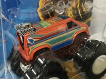 即決 ホットウィール Dodge RAM VAN オレンジ HotWheels ダッジ ラム バン MONSTER TRUCKS モンスタートラック モントラ 未開封_画像3