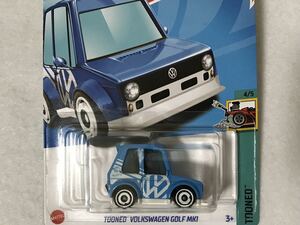 即決 トレジャーハント ホットウィール TOONED VOLKSWAGEN GOLF MK1 水色 HotWheels トゥーンド フォルクスワーゲン ゴルフ マーク1 TH