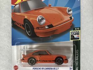 即決 ホットウィール PORSCHE 911 CARRERA RS 2.7 オレンジ HotWheels ポルシェ カレラ ポルシェ911 RETRO RACERS 未開封