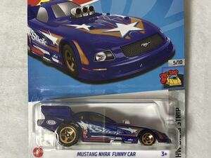 即決 ホットウィール MUSTANG NHRA FUNNY CAR 青 HotWheels マスタング ファニーカー HW DRAG STRIP FORD フォード 未開封