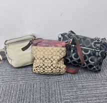 バッグ COACH コーチ バッグまとめて3点 1円スタート ハンドバッグ ショルダーバッグ ブラック系 ブラウン系 ブランドバッグ_画像2