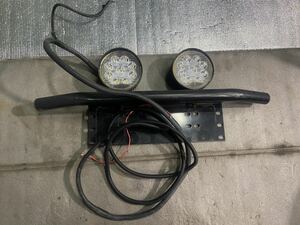 【汎用品】メーカー不明 ナンバーステータイプ LED フォグランプ スポットライト