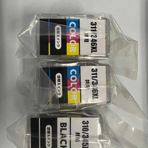 キヤノンBC-310/345XLBK とBC-311/346XL染料4色セット 詰め替えインク　３本セット