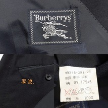 90's Burberrys オールド バーバリーズ ダブルブレスト テーラードジャケット 金ボタン ブレザー 紺ブレ ネイビー 古着_画像7