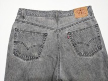 90s USA製 Levi's リーバイス 550 デニムパンツ RELAXED FIT グレー系 00550-0260 575 ヴィンテージ 90年代 米国製 アメリカ製_画像6