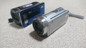 ジャンクJVCケンウッドEverioデジタルビデオカメラ GZ-HM390 GZ-HM990 2点セット中古品