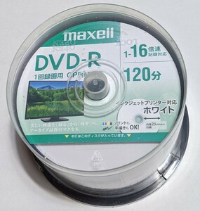 未開封品　maxell１回録画用CPRM対応DVD-R 50枚入り