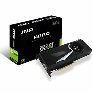 MSI Computer GTX 1080 AERO 8G OC NVIDIA GeForce GDDR5X DVI/HDMI/3Displ