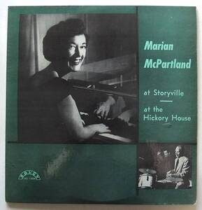 ◆ MARIAN McPARTLAND at Storyville, at the Hickory House ◆ Savoy MG 12004 (red:dg:X20) ◆