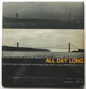 ◆ ALL DAY LONG / Donald Byrd, Kenny Burrell, Tommy Flanagan ◆ Prestige PRLP 7081 (yellow:NJ:dg:RVG:AB ) 