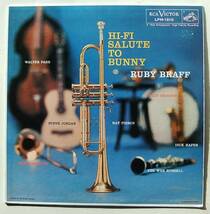 ◆ RUBY BRAFF / Hi-Fi Salute to Bunny ◆ RCA LPM-1510 (dog:dg) ◆ W_画像1