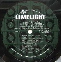 ◆ EARL HINES Trio - ROY ELDRIDGE - COLEMAN HAWKINS / Grand Reunion ◆ Limelight LM 82020 (green:dg) ◆_画像5