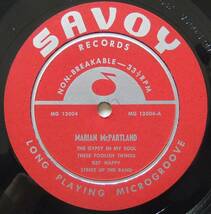 ◆ MARIAN McPARTLAND at Storyville, at the Hickory House ◆ Savoy MG 12004 (red:dg:X20) ◆_画像3