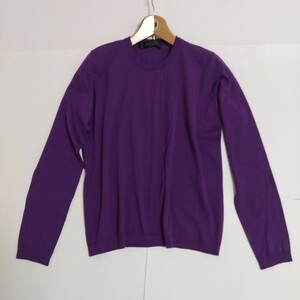 ジェンマ レリアン gemma Lelian イタリア製 上品 パープル 高品質ウール セーター レディース 紫 未使用 ９号 ニット
