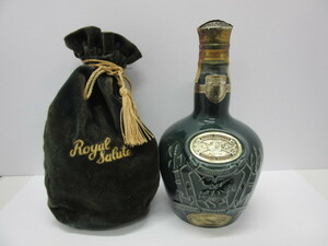 再出品 26251 酒祭 洋酒祭 CHIVAS BROTHERS シーバスブラザーズ ロイヤルサルート 21年 緑陶器 700ml 664g 40% 未開栓 古酒 巾着付き