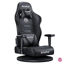 AutoFull C3 ゲーミング座椅子 黒 ゲーミングチェア 腰が痛くならない 回転座椅子 おしゃれ ゲーム座椅子 ゲーミング パソコンチェア _画像1