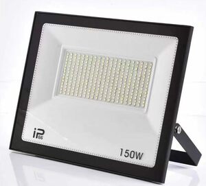  150W IP66防水 LED 投光器 作業灯 20000LM フラッドライト 省エネ 高輝度 アース付きプラグ PSE適合 1.8Mコード ワークライト 駐車場灯 看